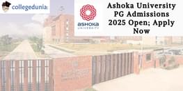 Ashoka University PG Admissions 2025 Open